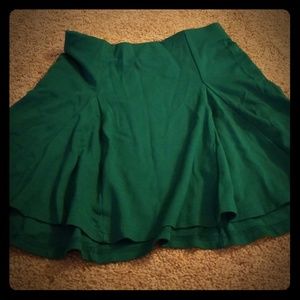 Forever 21 Green Skater Skirt size S